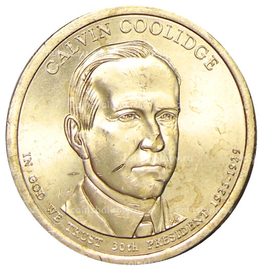 1 доллар 2014 года P США Калвин Кулидж 30-й президент США