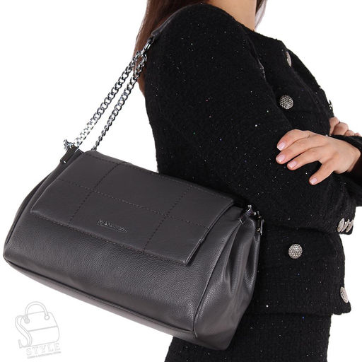 Сумка женская  2631-2-91 gray Polina&Eiterou/30 в Новосибирске
