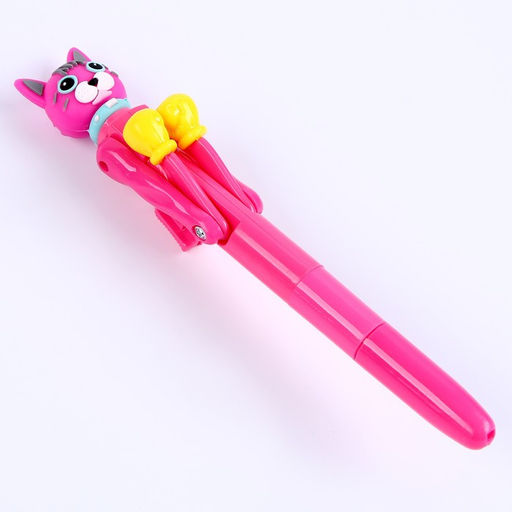 Цена за 24 шт. Ручка - прикол «Котик», боксёр, синие чернила, МИКС