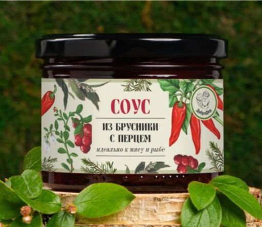 Соус ягодный брусничный с перцем, 250 гр - ДоброДед фото 2