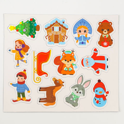 Магнитная маркерная доска на новый год Я учусь рисовать. Зимние рисунки