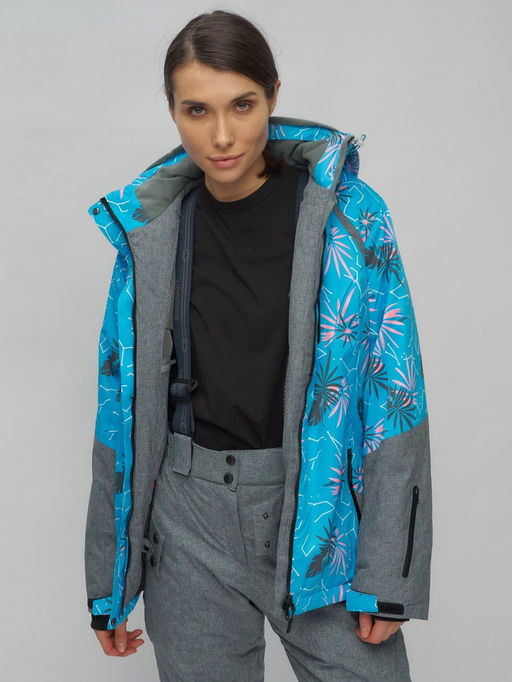 Горнолыжный костюм женский синего цвета 02216S - Chunmai фото 17