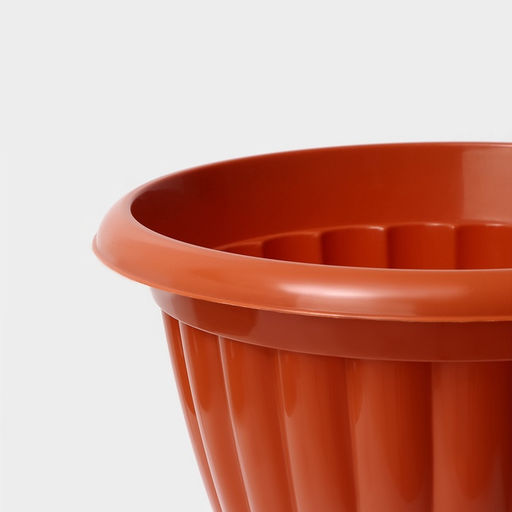 Вазон для цветов «Жасмин», 12 л, d=37 см, h=46 см, коричневый