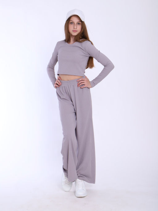 Лонгслив "Джулия" серый