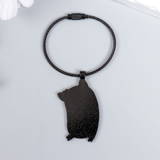 Брелок металл на тросе Танцующая свинка с цветочком эмаль 9,7 см - Simaland фото 4