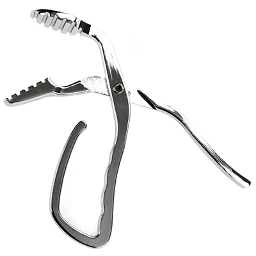 Орехоколка из нержавеющей стали Аллигатор 17х6х2,8см, в блистере (Китай)