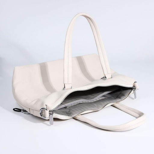 Сумка-тоут на молнии, 2 наружных кармана, цвет бежевый - Simaland фото 7