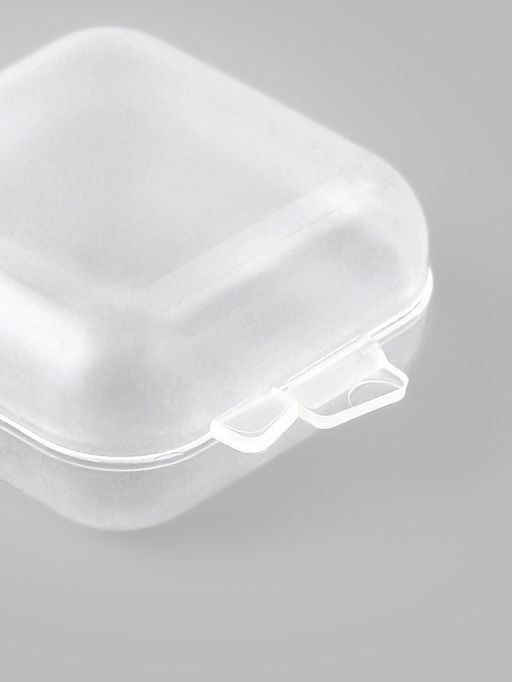 Бокс для хранения мелочей, 3.5×3.5×1.8 см, пластиковый, прозрачный