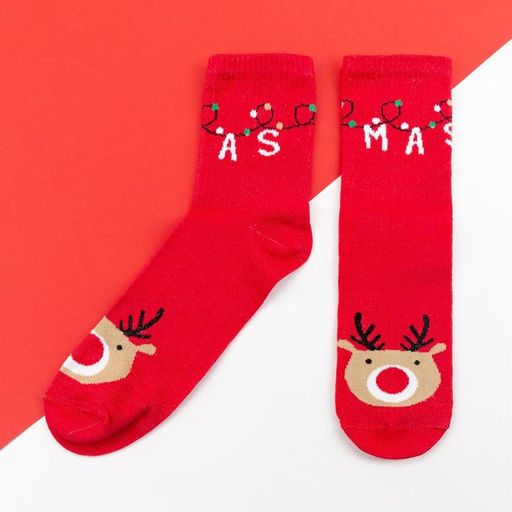 Цена за 2 шт. Носки новогодние женские KAFTAN Xmas размер 36-40 (23-25 см)