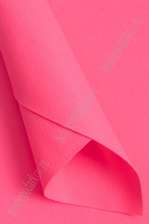 Фетр мягкий 1 мм, Корея Royal 40*55 см (5 шт) ярко-розовый RN 09