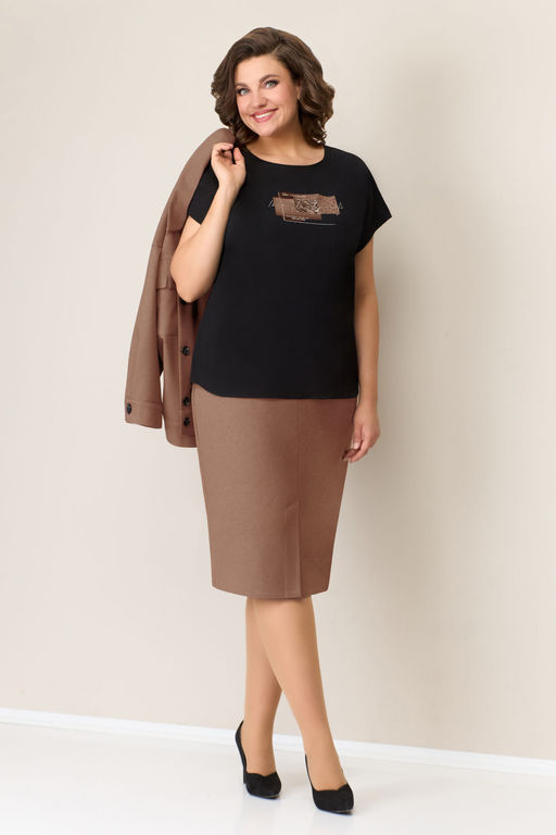 Костюм VOLNA 1309-Р бежевый  фото 4