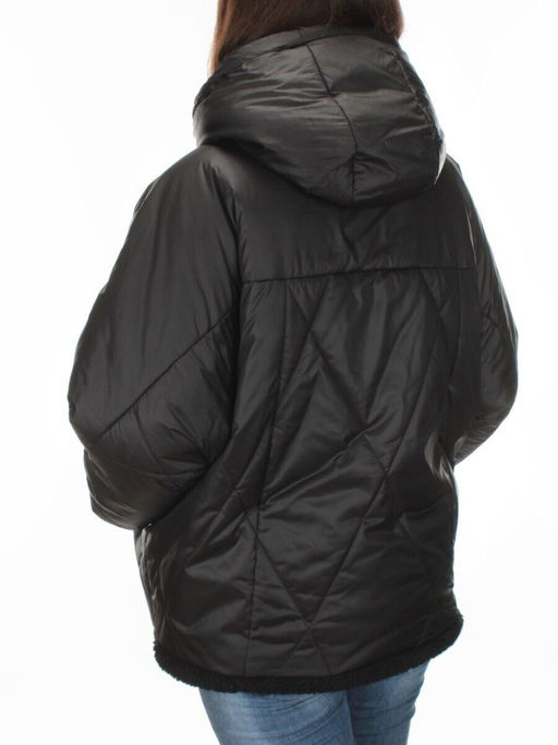 22309 BLACK Куртка зимняя двухсторонняя женская SNOW CLARITY - Fashion фото 4