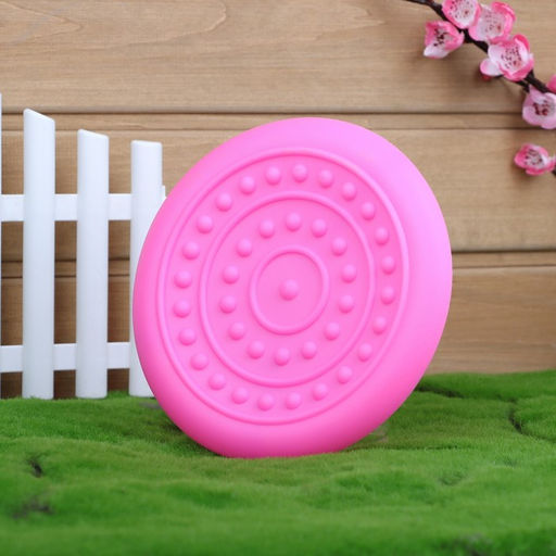 Фрисби НЛО , 18,6 см, жесткая термопластичная резина, розовый - Пижон фото 2