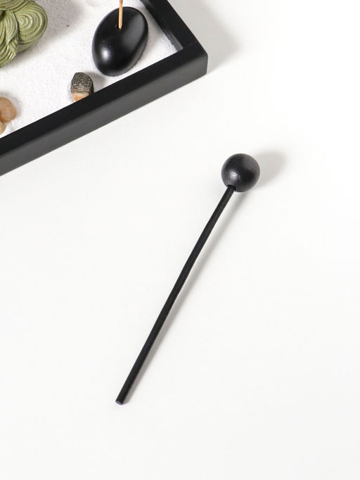 Сад Дзен "Будда в зелёном у гонга" песок+камни+аромапалочки 13,2х15х16 см