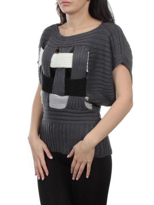 901 GRAY Кофта женская (65% хлопок, 35% полиэстер)