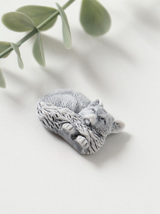 Магнит "Лисенок лежит" (барельеф), 2,4см