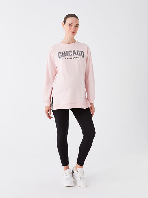 Kar?n Panelli Beli Lastikli D?z Hamile Tayt