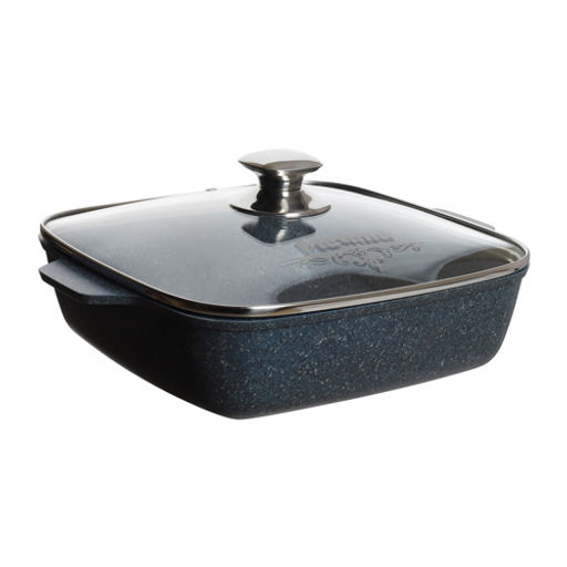 Жаровня квадратная 28х28 см АП "Premium" (blue) арт. 39903 /МЕЧТА/