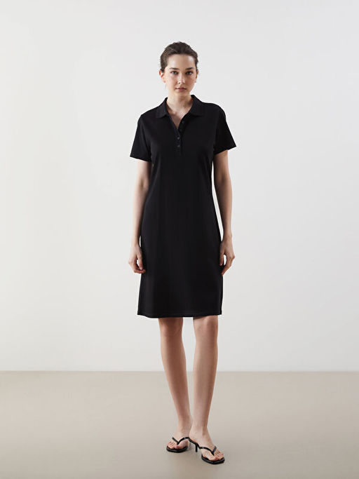 Polo Yaka Pike Elbise