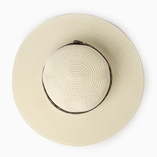 Шляпа женская с леопардовая MINAKU, молочная, размер 58