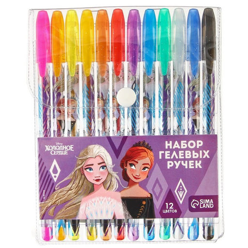 Набор гелевых ручек с блёстками, 12 цветов, Холодное сердце - Disney фото 4