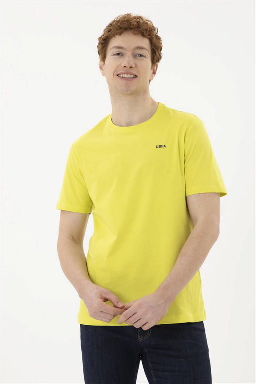 Футболка U.S. Polo Assn фисташкового цвета из хлопка