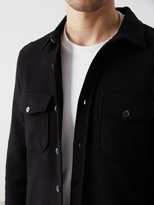 Regular Fit Uzun Kollu Erkek G?mlek Ceket