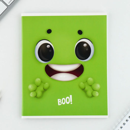 Тетрадь А5, 48 л на скрепке МИКС Boo!, обложка мелованный картон 230 гр., внутренний блок №1, в клетку 80 гр., белизна 96% - Artfox study фото 4