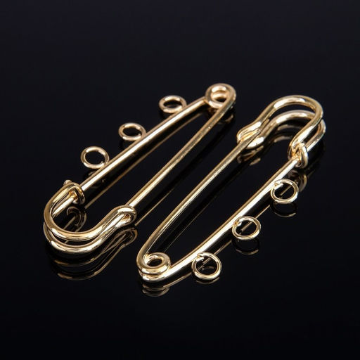 Цена за 2 шт. Булавка для подвесок PO-050, №02 (набор 2 шт.) 50×5 мм, цвет золото