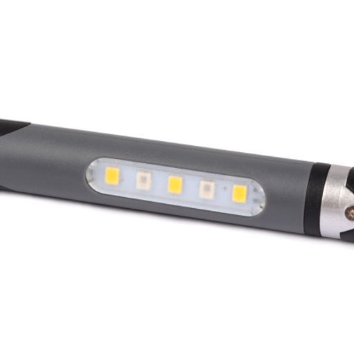 Фонарь универсальный COMIRON PEN GREY корпус: жёсткий ABS, IPX5; свет: 1 XPG, 100lm, 5COB; аккум: 260 mAh, USB; серый /уп 60/ - ГалеонТрейд фото 4