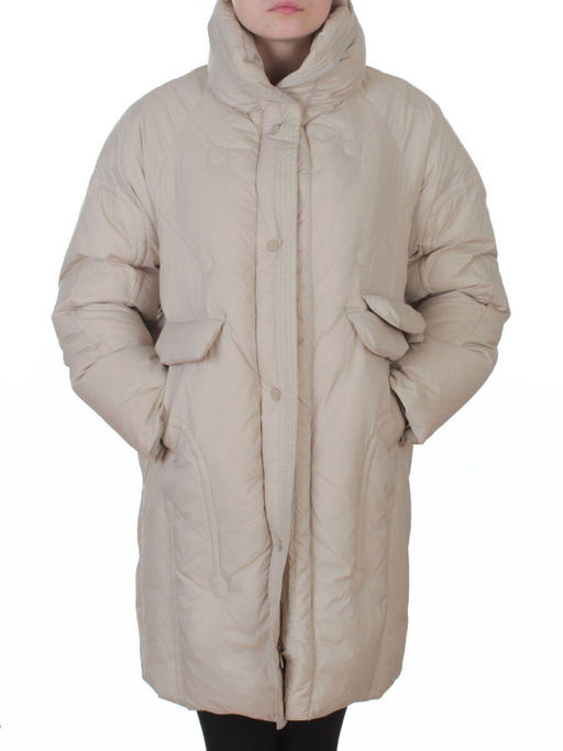 3062 BEIGE Куртка пуховая зимняя женская (утиный пух) - Fashion фото 3