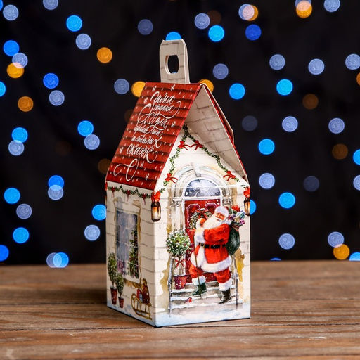 Цена за 5 шт. Подарочная коробка Домик Тёплая сказка,9,1 х 7 х 15,7 см - Simaland фото 4