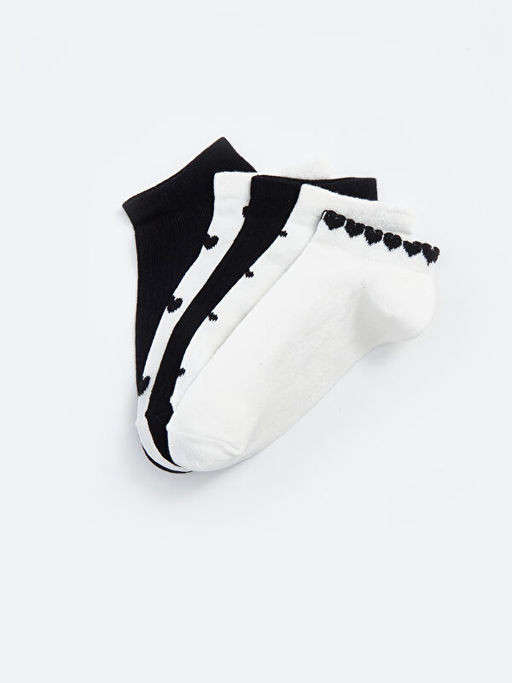 Desenli Kad?n Patik ?orap 5li