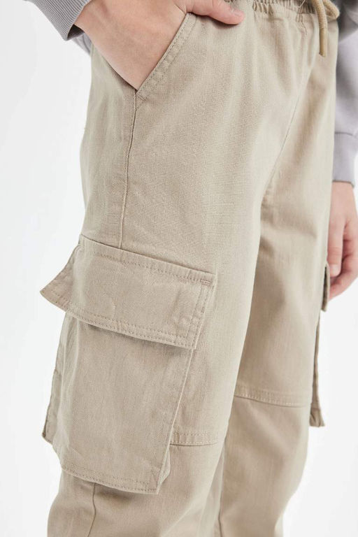 Габардиновые брюки-джоггеры для мальчиков - Defacto фото 3