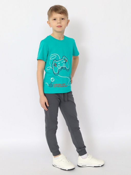 CRB wear/ HSKB 63833-37 Футболка для мальчика,зеленый/Ex.Cherubino  фото 3