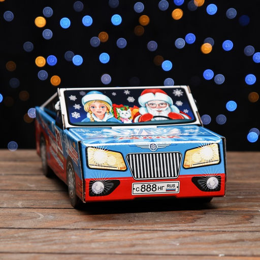 Цена за 5 шт. Подарочная коробка Новогодние гонки 11,3 х 31,5 х 13,3 см - Simaland фото 2