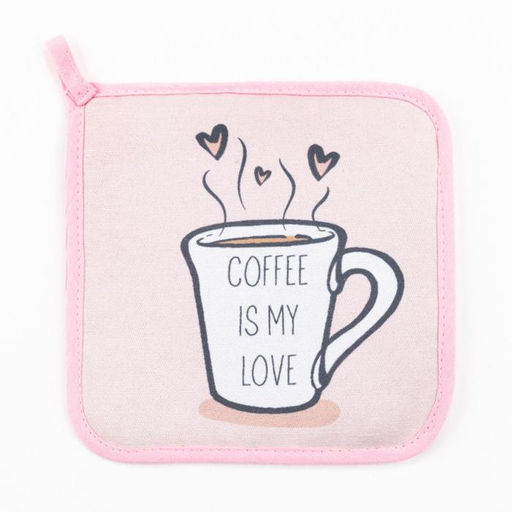 Набор кухонный Coffee прихватка, подставка под горячее - Доляна фото 2