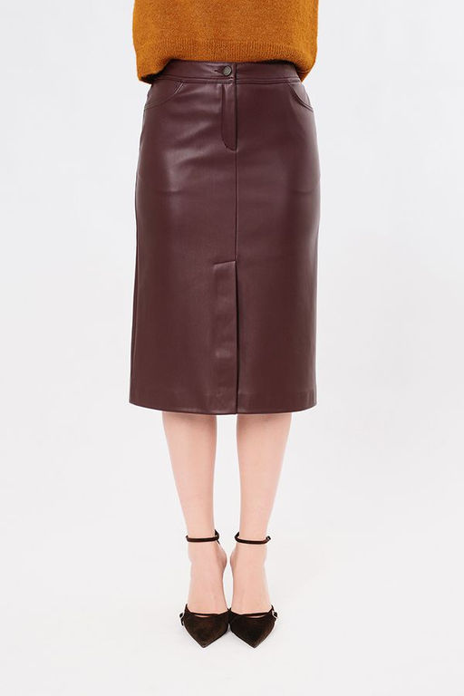 NOBBY Юбка Ю52-500/5 (эко-кожа бордо)  фото 3