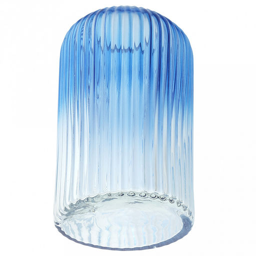 Ваза для цветов стеклянная "Харви-Бей-3" 1,25л, д11,5см, h20см, средняя, текстурная (Россия)