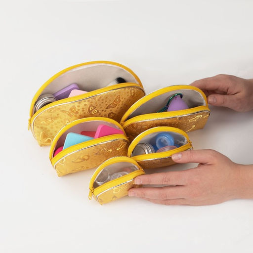 Набор косметичек 5 в 1 на молнии, цвет золотой - Simaland фото 4