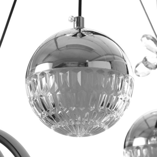 Светильник с ПДУ «Фиора» LED 120 Вт 3000-6000К черный 62×33×15-115 см