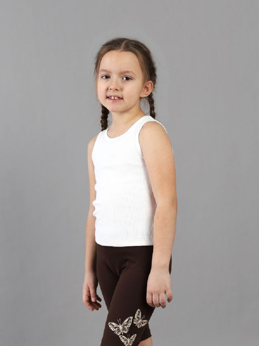 CRB wear / CSKG 64106-21K Майка для девочки,экрю/Ex.Cherubino фото 2