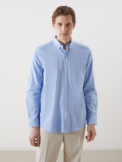 Regular Fit Uzun Kollu Oxford Erkek G?mlek