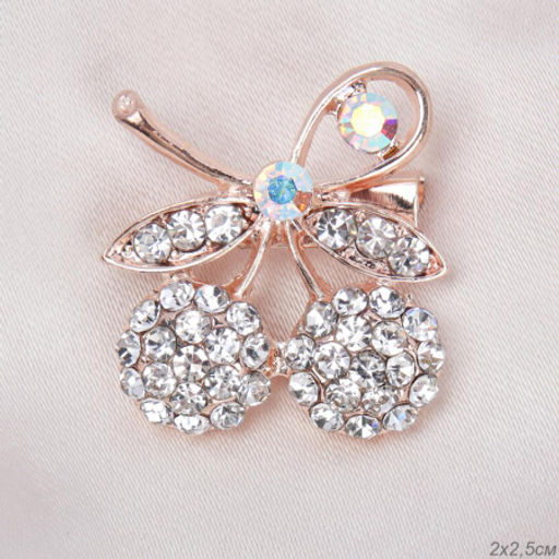 Брошь Бантик 3,5 см / 38B-6/03 /