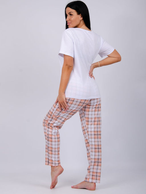 Пижама Котёнок брюки, трикотаж - Малина фото 6