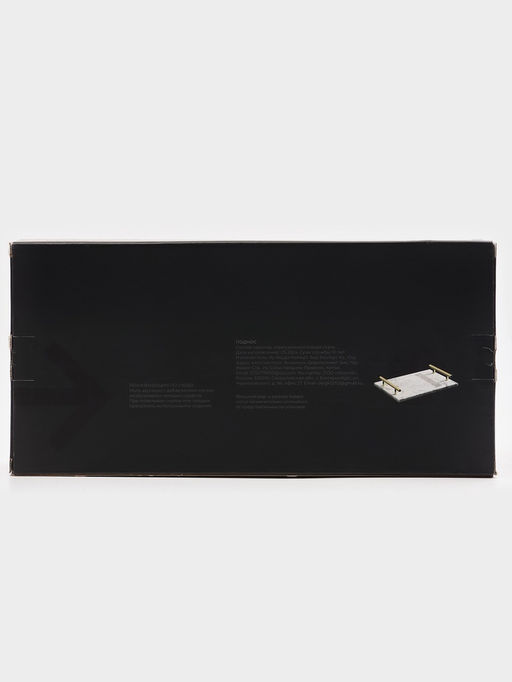 Поднос Magistro Marble, мрамор, 38.2×18.2 см, белый