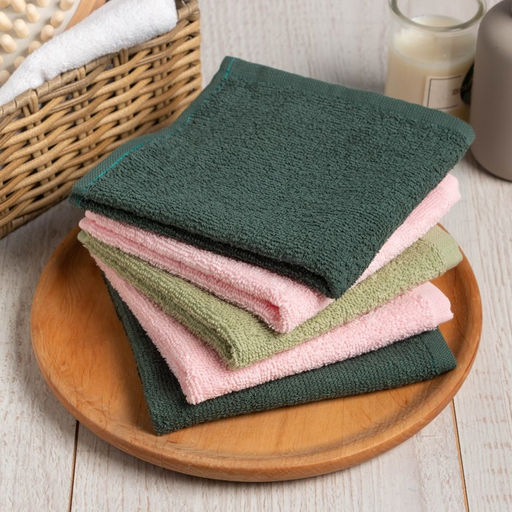 Набор махровых салфеток Счастье это ты 30х30 см -5шт, 100% хл, 340гр/м2 - Этель фото 2