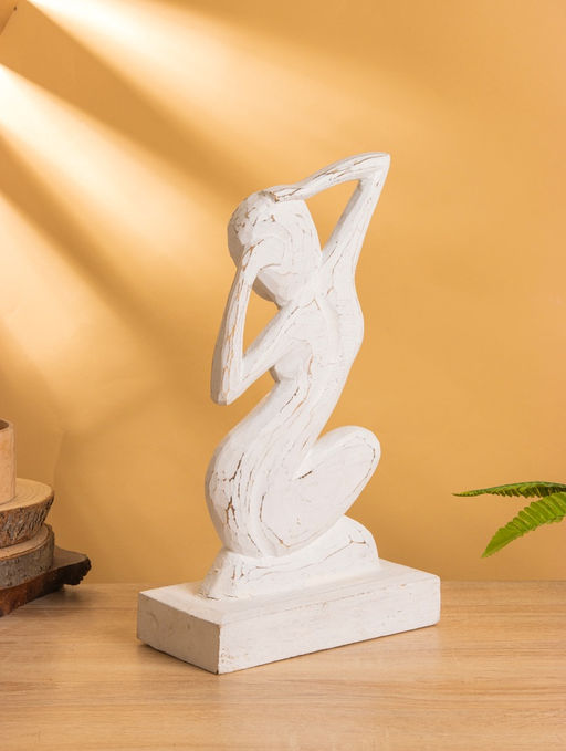 Сувенир «Изящество», 20×10×35 см, дерево, белый