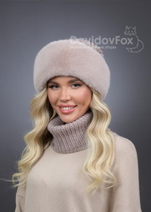 Комплект Ника трикотаж экомех дымчатая роза, манишка