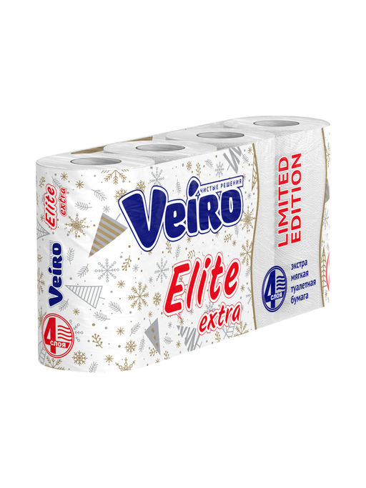 VEIRO т/бумага 4-сл. Elite EXTRA (8 рул.) Белая